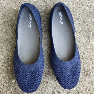 Allbirds Navy Blue Knit Flats